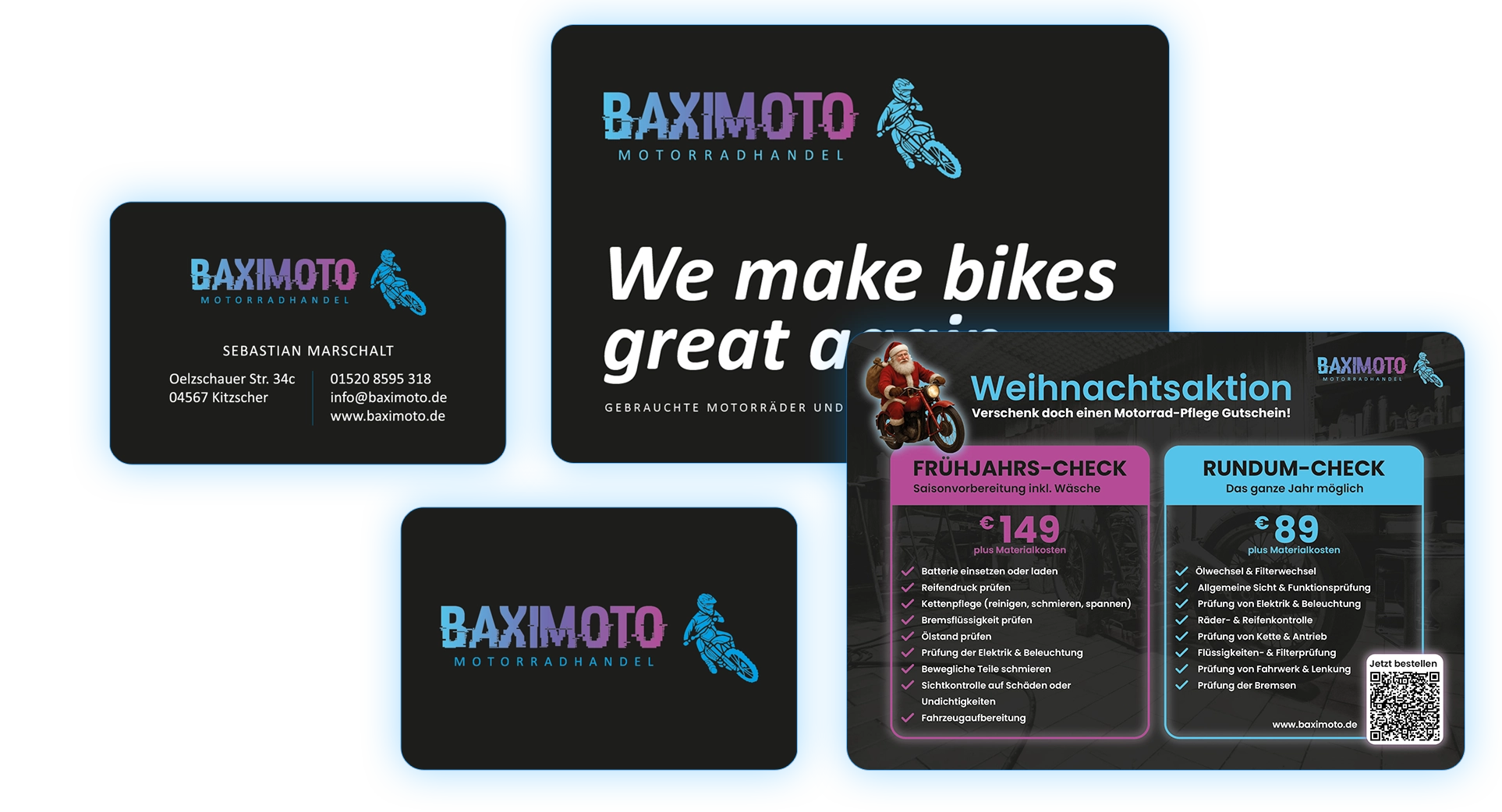 BAXIPIX Werbemittel, Flyer, Visitenkarten. Briefpapier